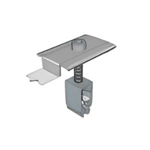 KD Solar stainless steel self-bonding mid-clamp with push-clip