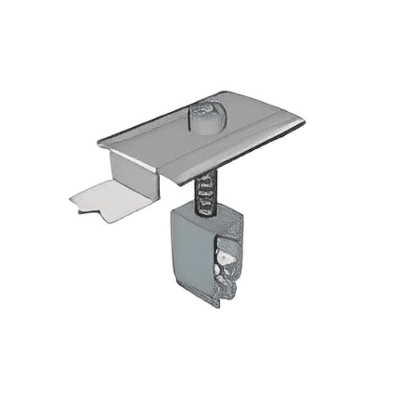 KD Solar stainless steel self-bonding mid-clamp with push-clip