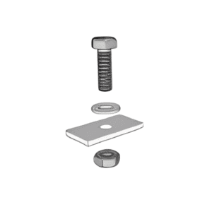 KD Solar threaded hex bolt for A-frame + metal roof bracket combo (pack of 2)
