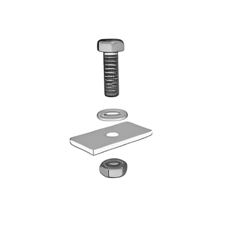 KD Solar threaded hex bolt for A-frame + metal roof bracket combo (pack of 2)