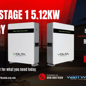 Volta stage 1 5.12KW battery-Special Price Offer